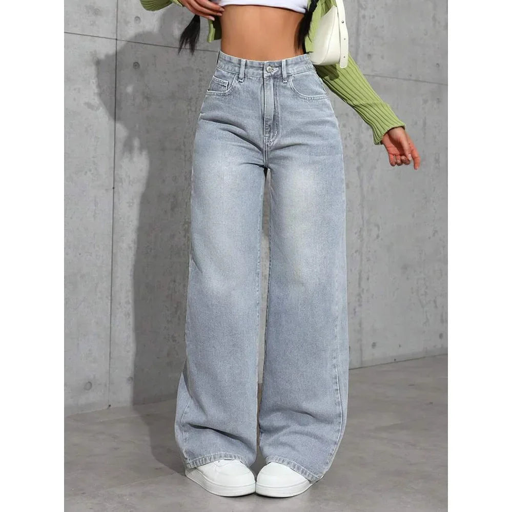 Women's High Waist Loose Jeans