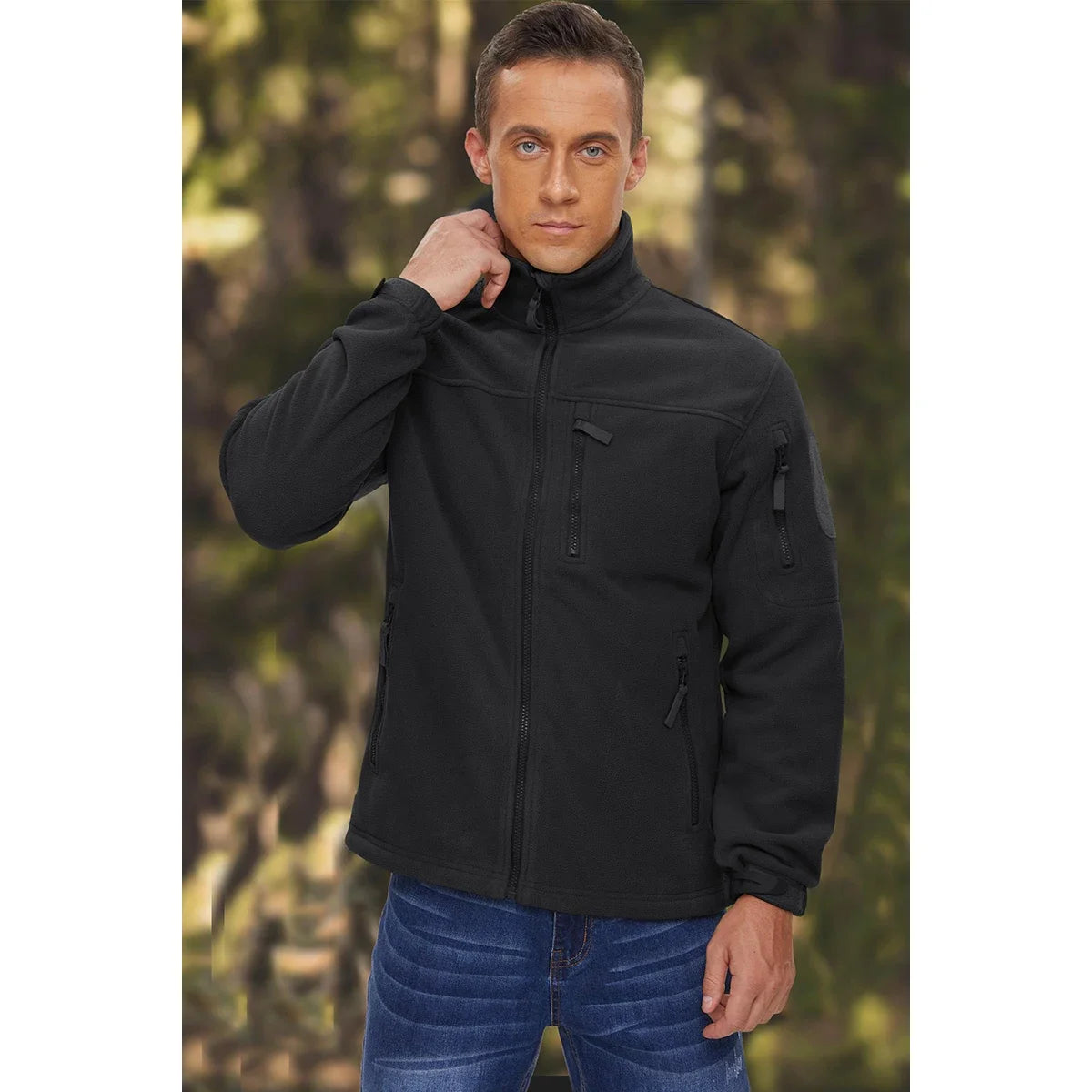 Men's Military Style Fleece Jacket