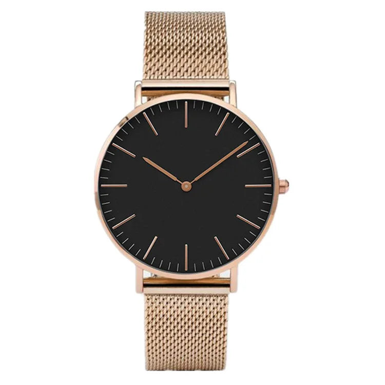 Women's Minimalist Stainless Steel Wrist Watch