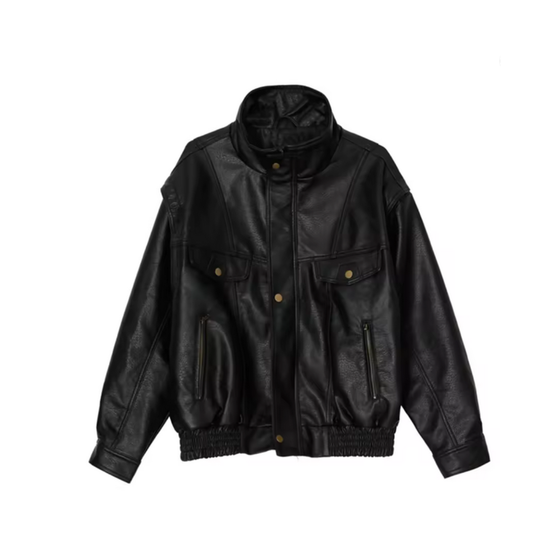 Men's Collar Biker Jacket
